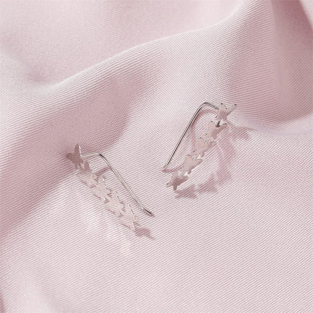 Butterfly Ear Cuff Earring Metal Boho Chic - Picture 3 of 9